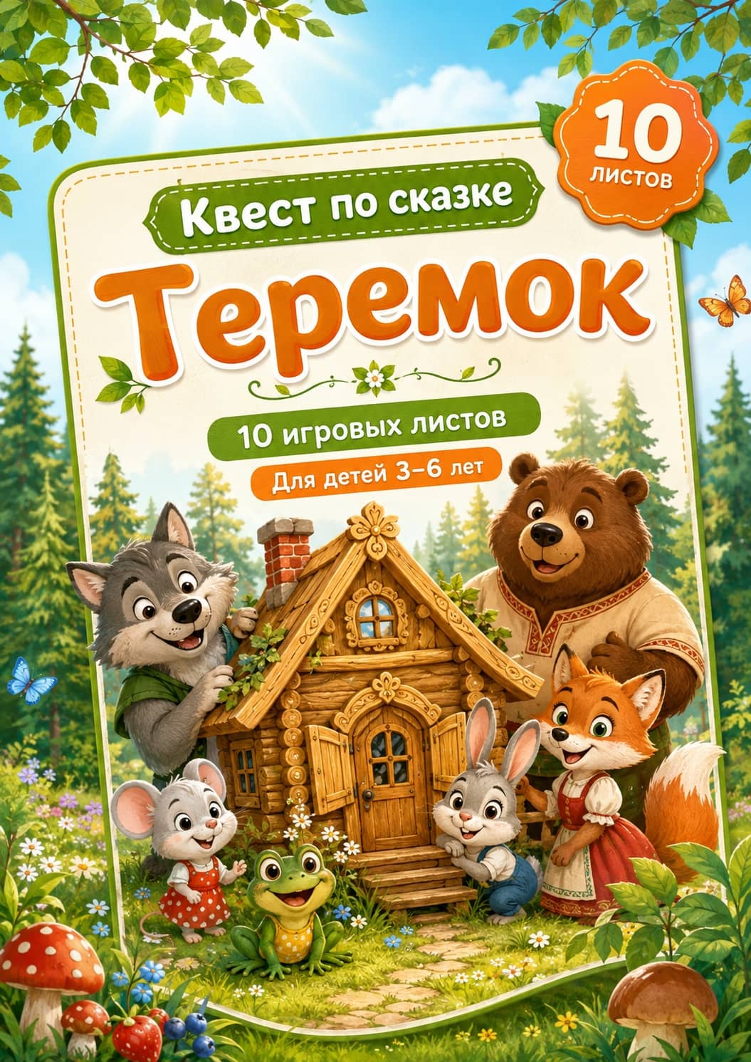 Материал «Квест по сказке «Теремок»»